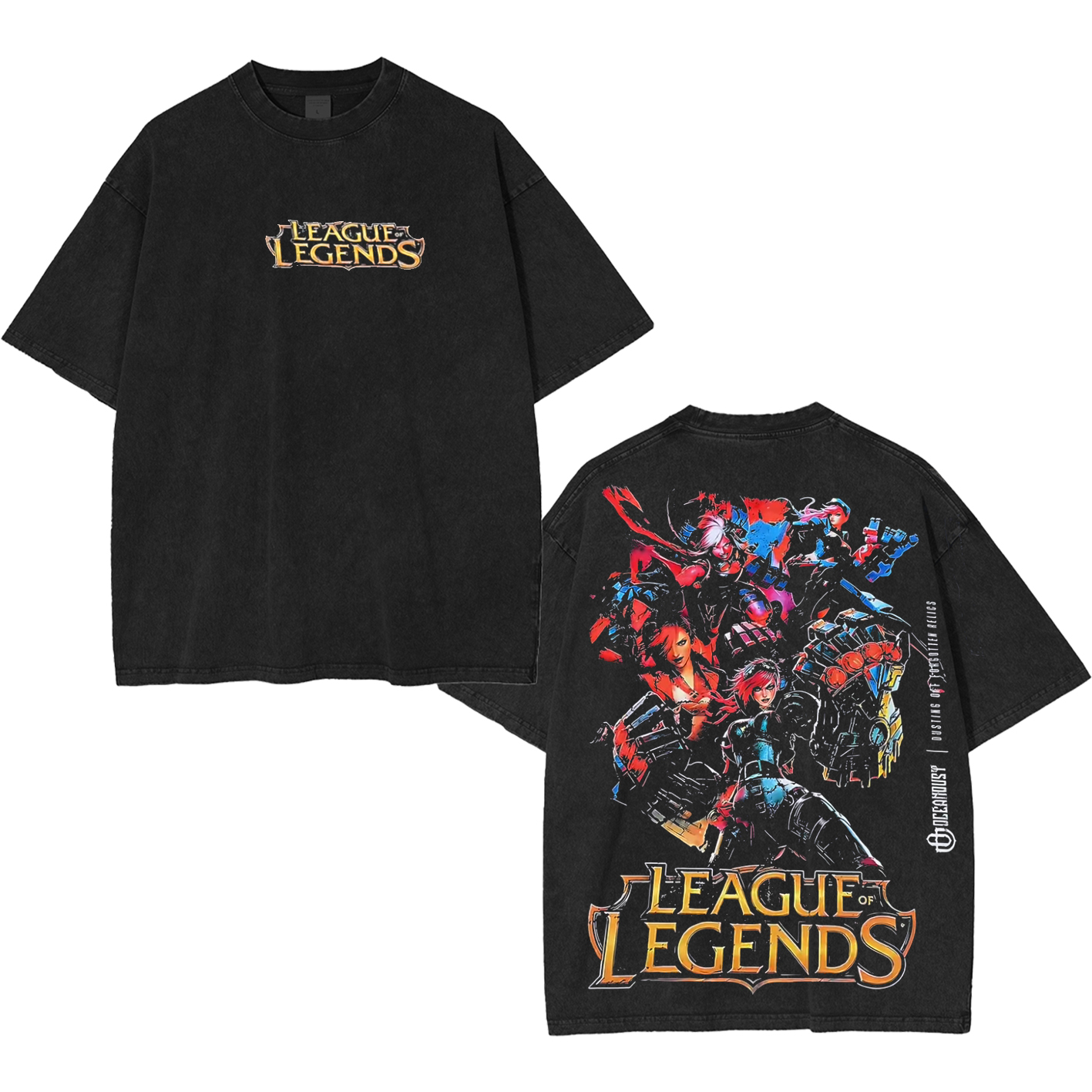 Arcane X League of Legends Unisex Washed T-Shirt