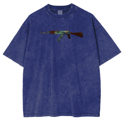 AK-47 | Fire Serpent Vintage Unisex Washed T-Shirt