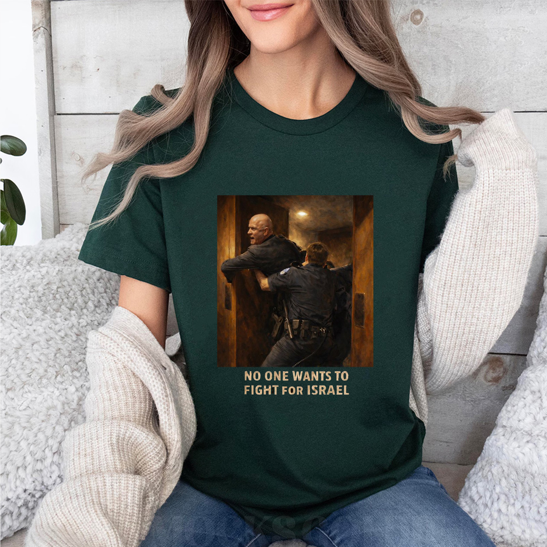 “NO ONE WANTS TO FIGHT FOR ISRAEL” Oversized T-shirt/Crewneck/Hoodie