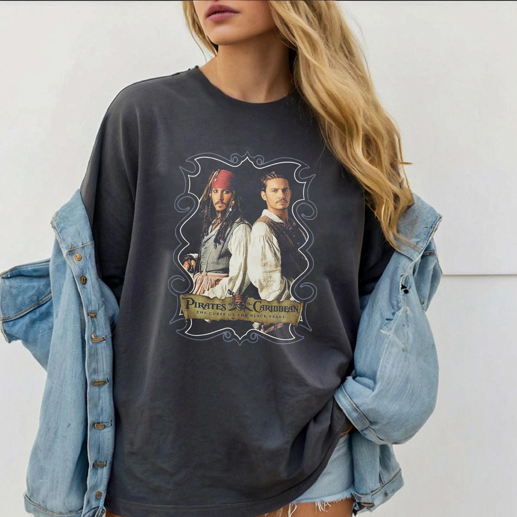 Pirates of The Caribbean Dead Man's Chest Movie Poster Shirt
