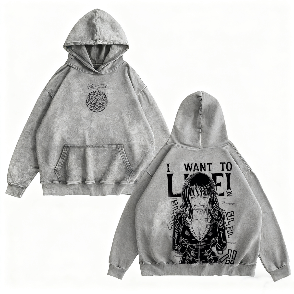 One Piece Nico Robin Manga Strip Anime Pirate Mens T-shirt/Crewneck/Hoodie