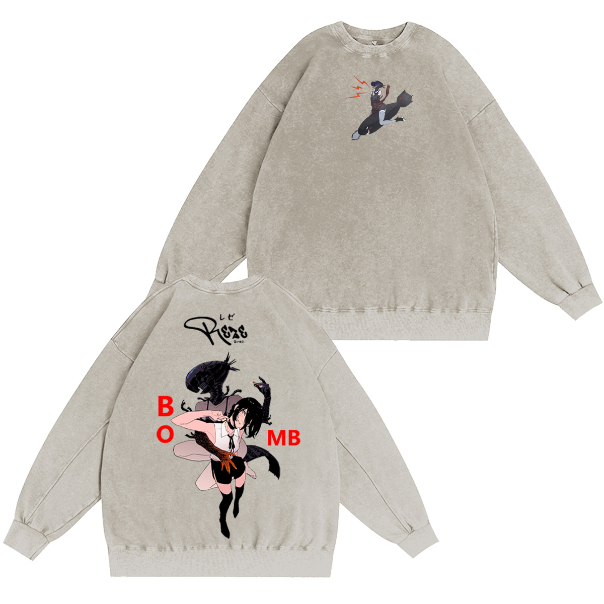 Chainsaw Man Vintage Washed T-shirt/Crewneck/Hoodie