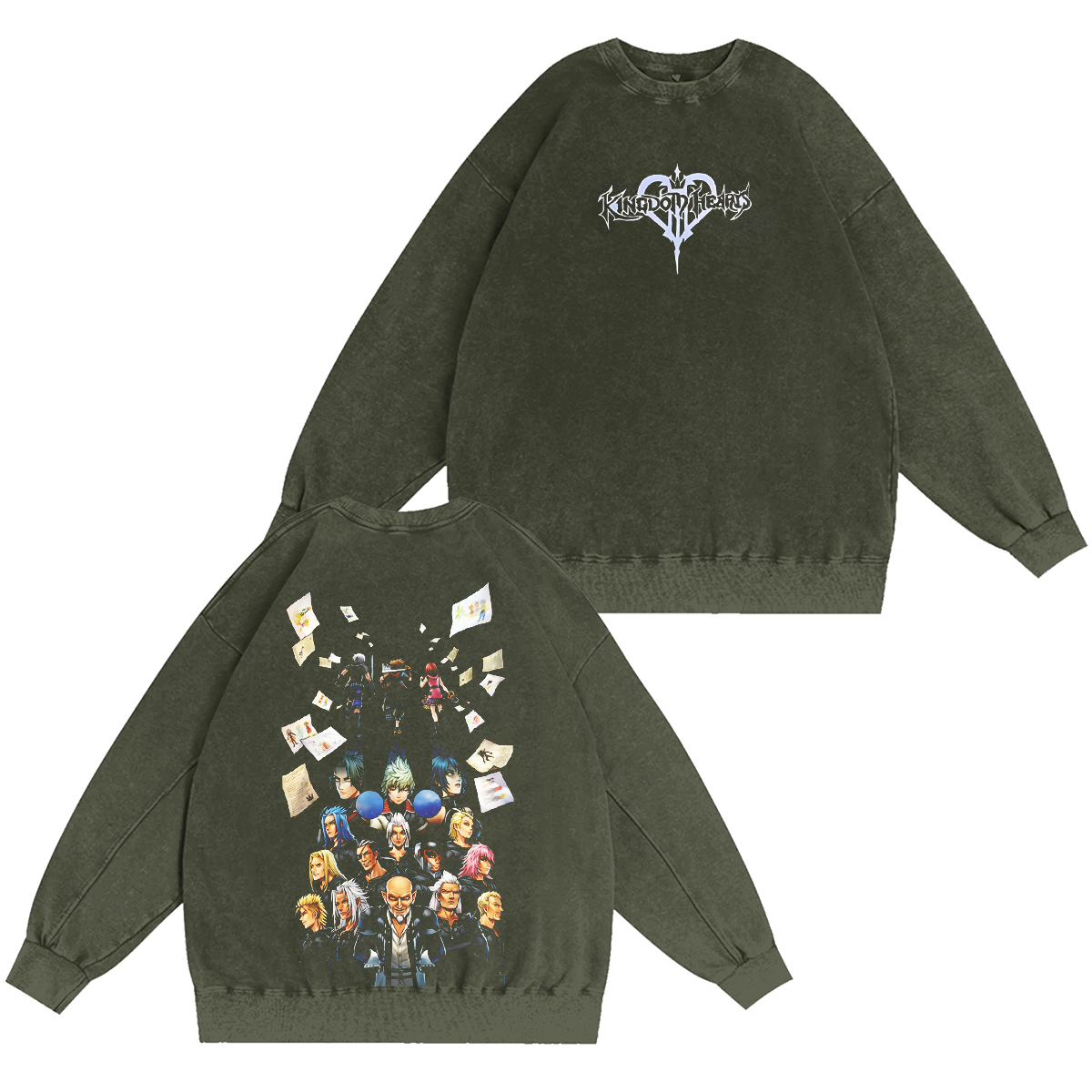 Kingdom Hearts Vintage Washed T-shirt/Crewneck/Hoodie
