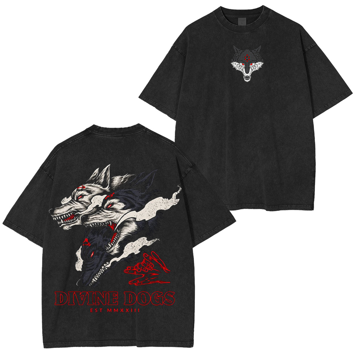 Divine Dogs Jujutsu Kaisen Oversized T-shirt/Crewneck/Hoodie