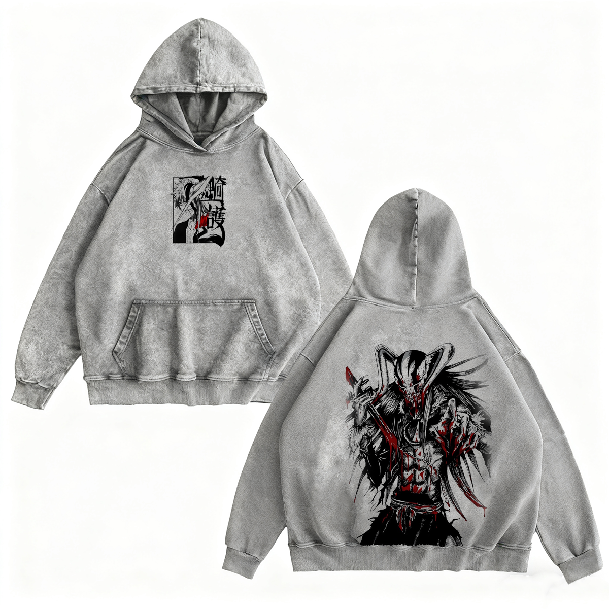 Bleach Ichigo Kurosaki Anime Washed T-shirt/Crewneck/Hoodie