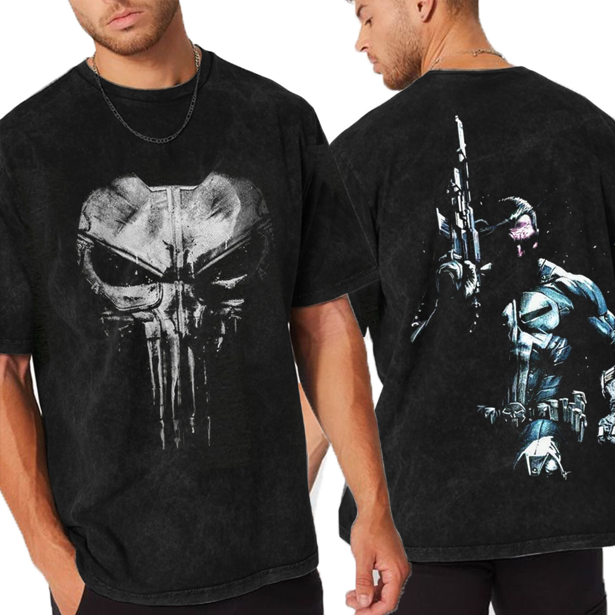 Darc Sport Exclusive Punisher Limited Edition Unisex  Washed T-Shirt/Hoodie/Pullover Sweatshirt