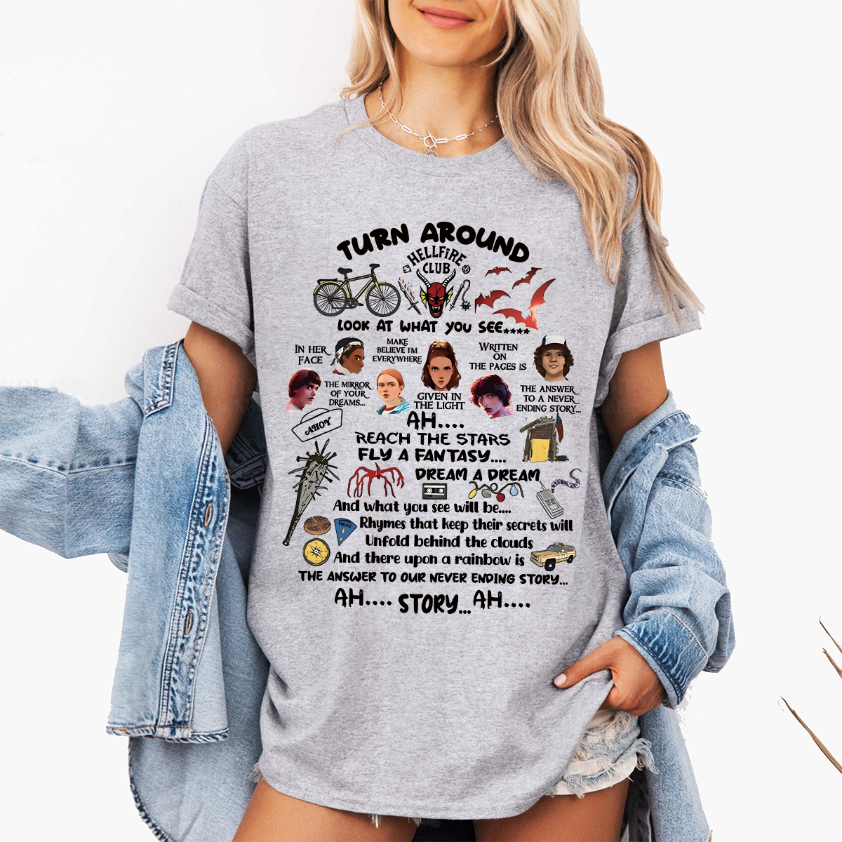 Never Ending Story Stranger Things Unisex Shirts/Crewneck/Hoodie