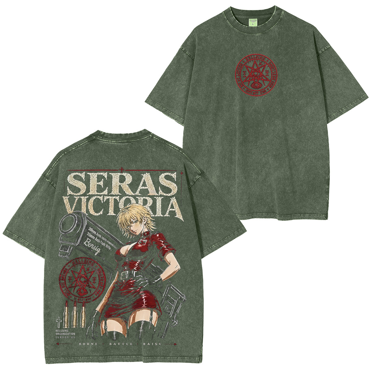 Hellsing Seras Victoria Unisex Washed T-Shirt