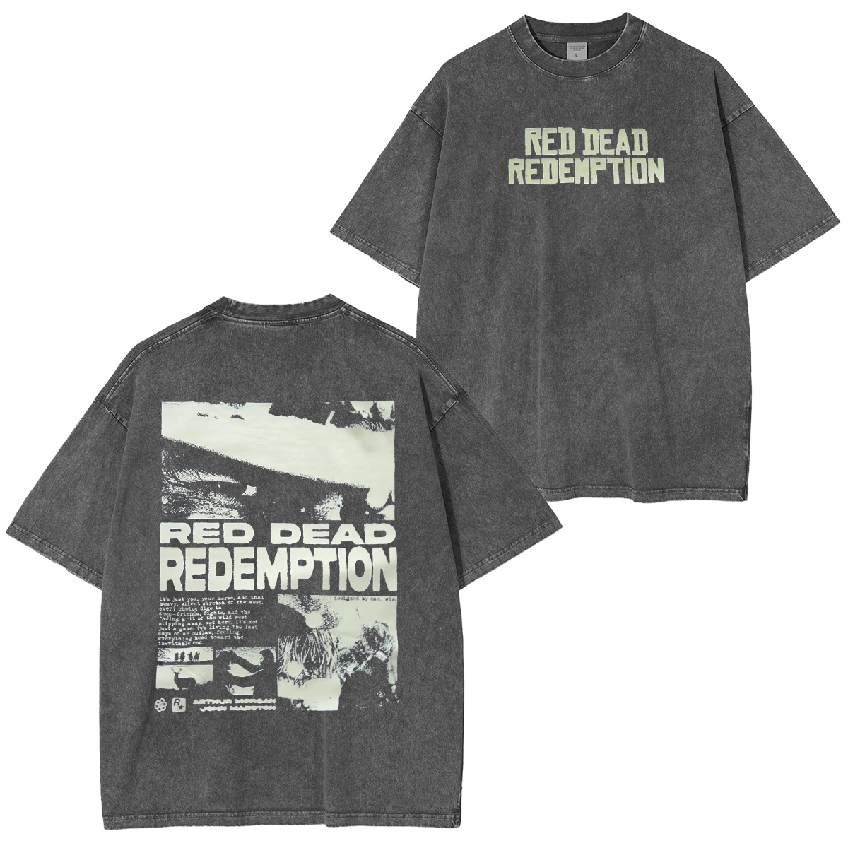 Red Dead Redemtion2 Character Print T-Shirt