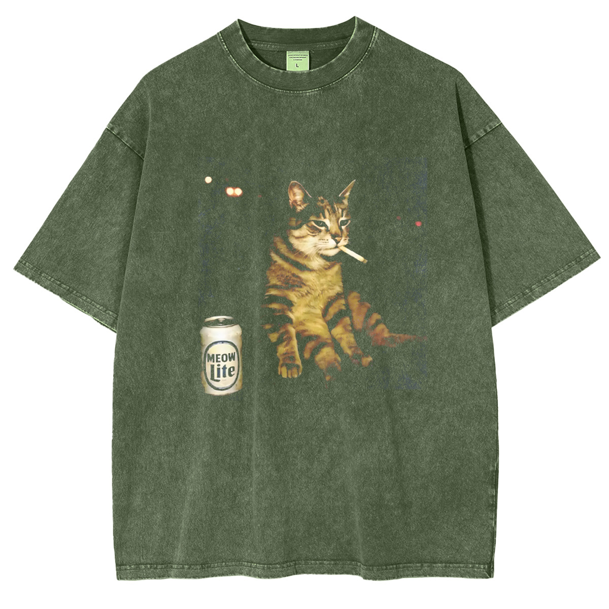 Funny Smoking Cat  Oversized T-shirt/Crewneck/Hoodie