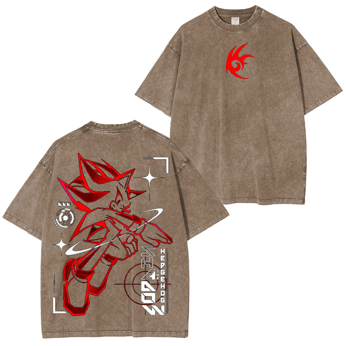 Shadow the Hedgehog Sonic the Hedgehog Oversized T-shirt/Crewneck/H