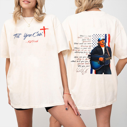 Kid Rock "Til You Can't" TPUSA Super Bowl 2026  Oversized T-shirt/Crewneck/Hoodie