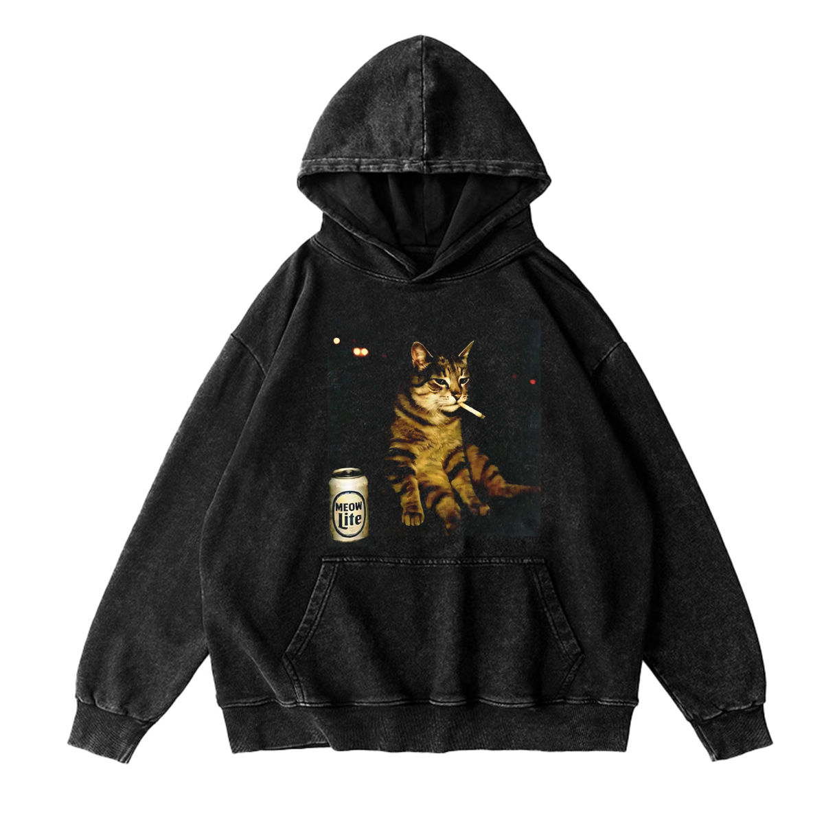 Funny Smoking Cat  Oversized T-shirt/Crewneck/Hoodie