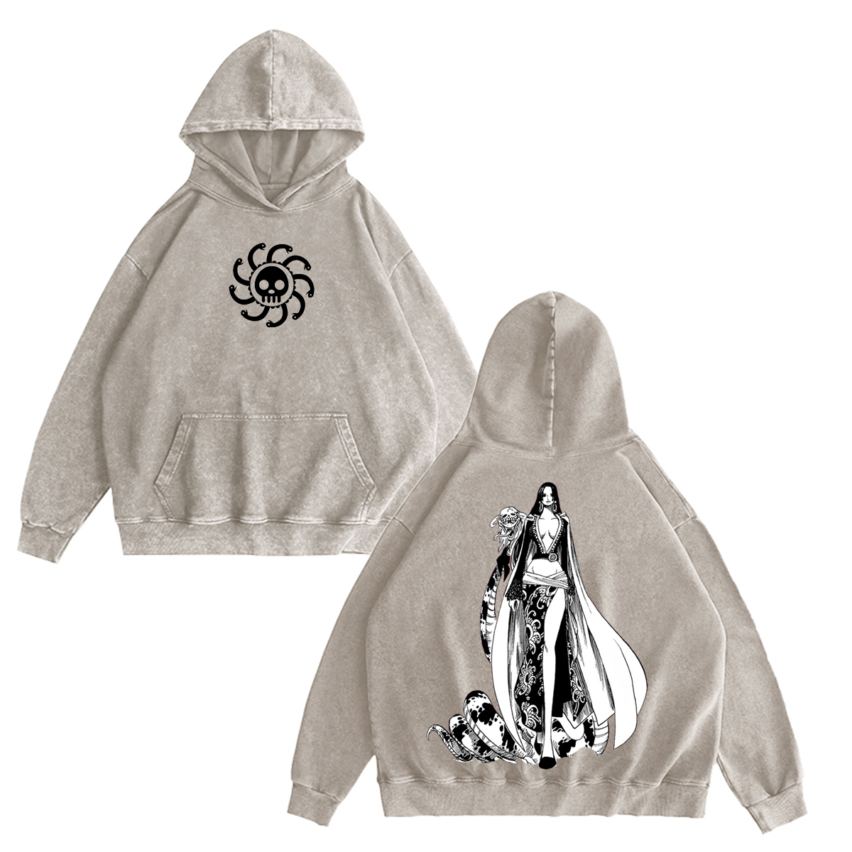 One Piece Boa Hancock Washed T-shirt/Crewneck/Hoodie