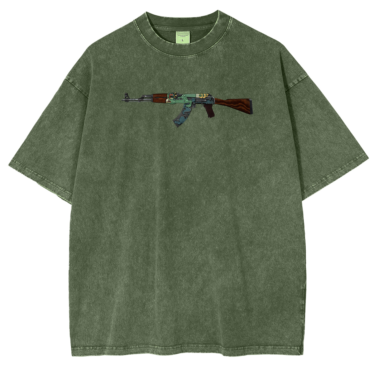 AK-47 | Fire Serpent Vintage Unisex Washed T-Shirt