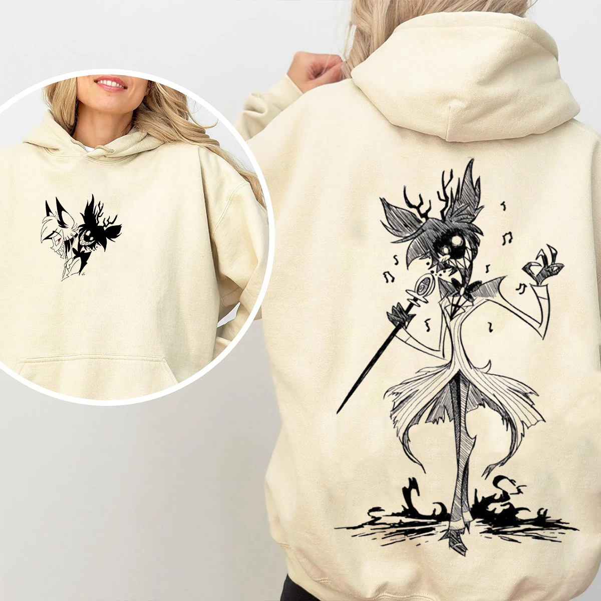 Hazbin Hotel RED ALASTOR Oversized Unisex T-shirt/Crewneck/Hoodie