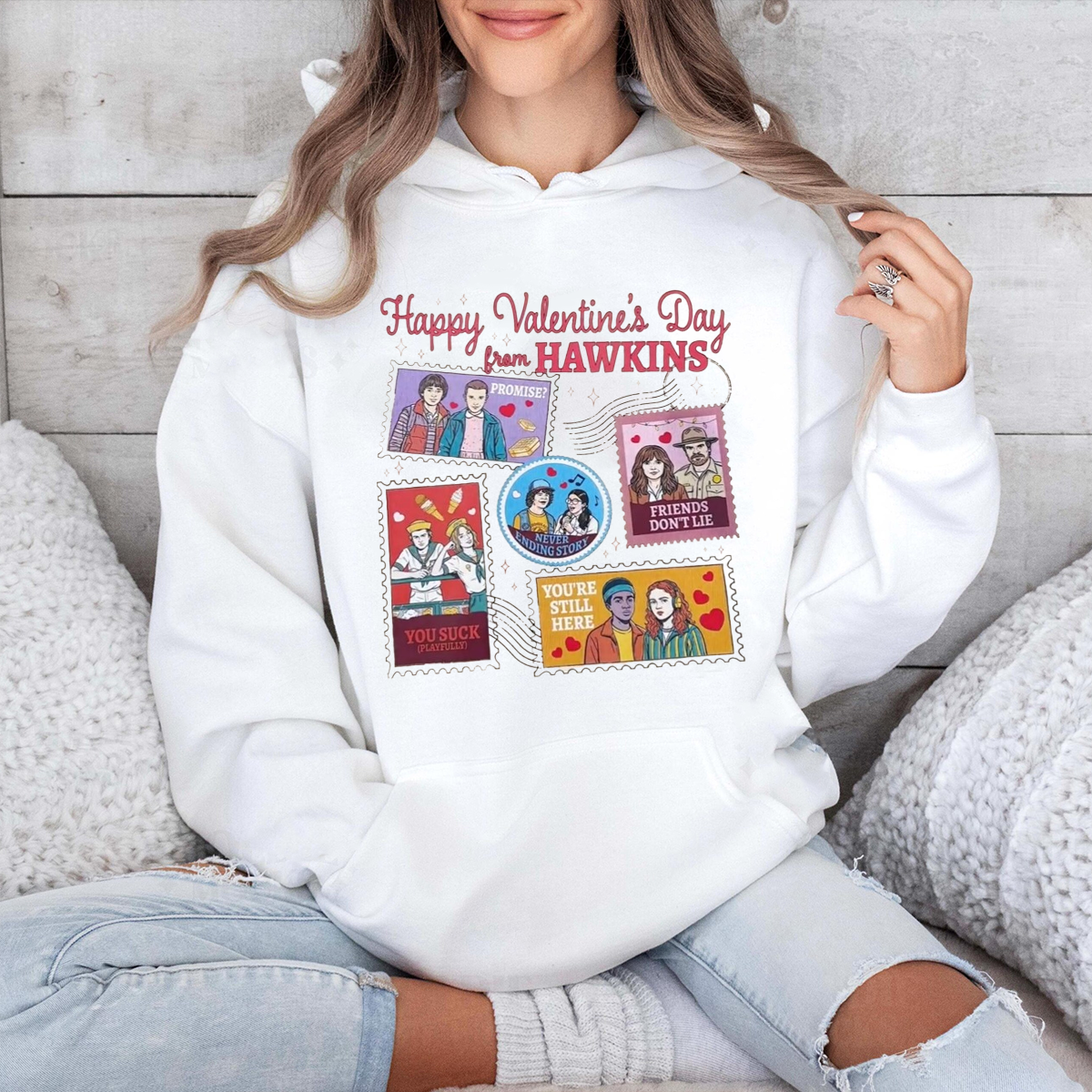 Funny Valentine Hawkins Unisex Shirts/Crewneck/Hoodie