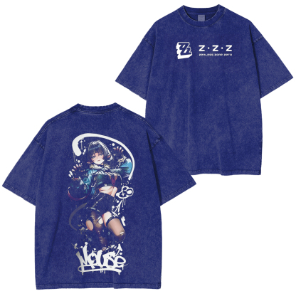 Zenless zone zero zzz Vintage Washed T-shirt/Crewneck/Hoodie
