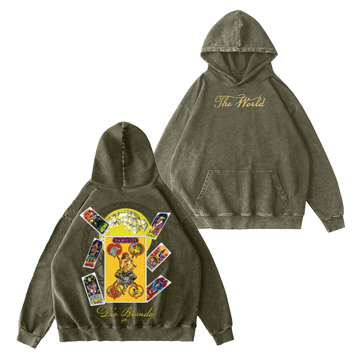 JoJo"s Bizarre Adventure Washed T-shirt/Crewneck/Hoodie