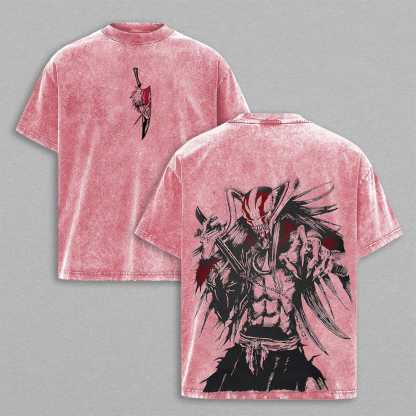 Bleach Ichigo Kurosaki Anime Washed T-shirt/Crewneck/Hoodie