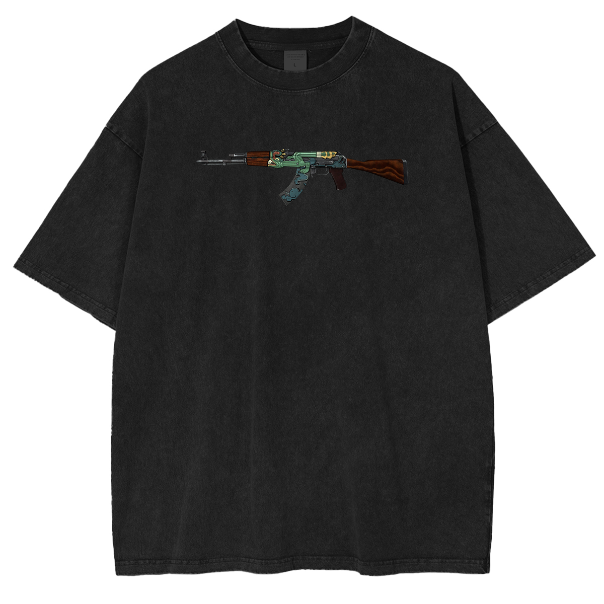 AK-47 | Fire Serpent Vintage Unisex Washed T-Shirt