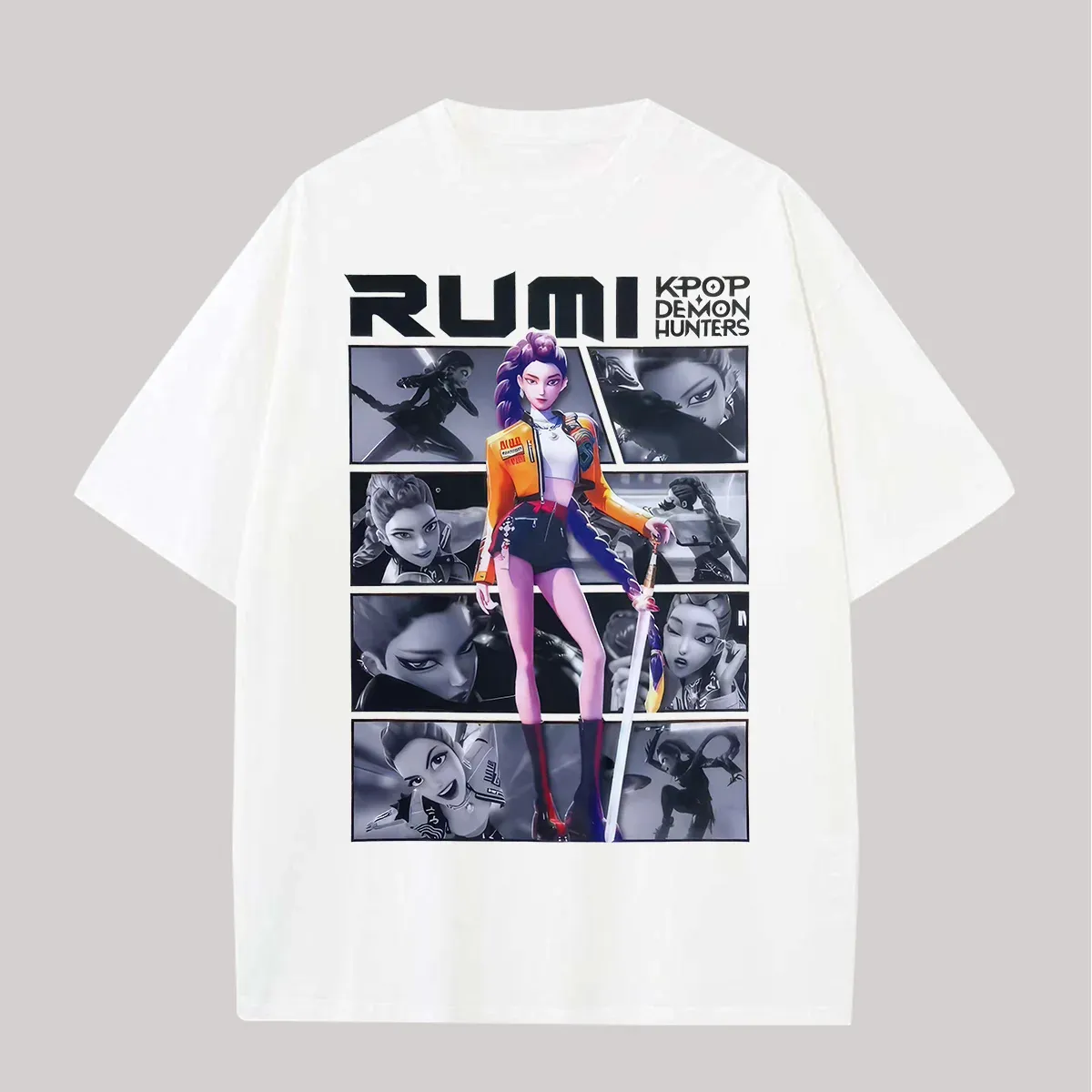 KPop Demon Hunters Rumi Printed Oversized Unisex T-shirt