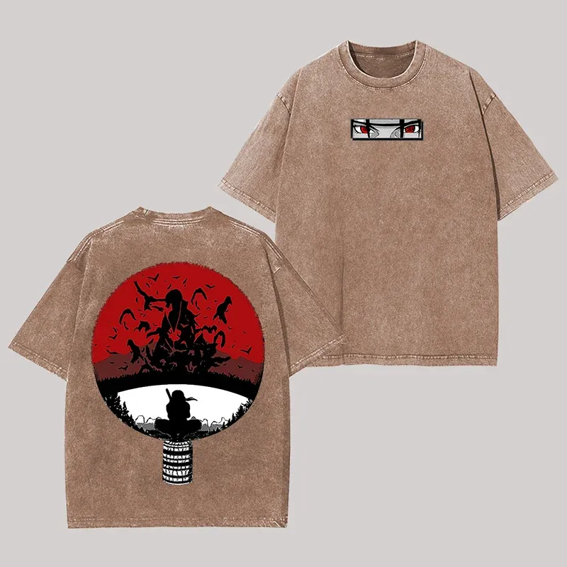 Naruto Printed Unisex Washed T-Shirt