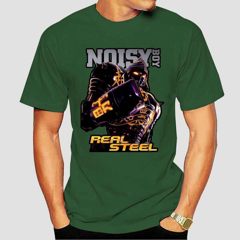 Noisy Boy in Real Steel Movie Black T-Shirt