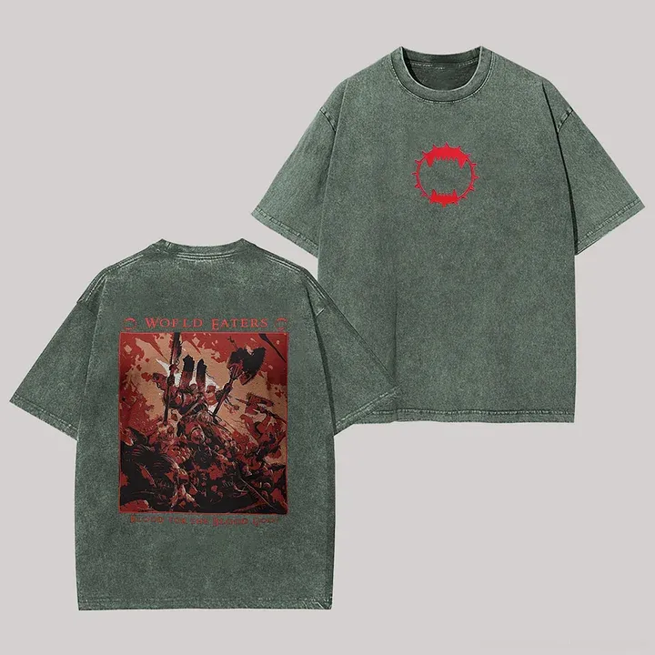 World Eaters Printed Unisex Washed T-Shirt