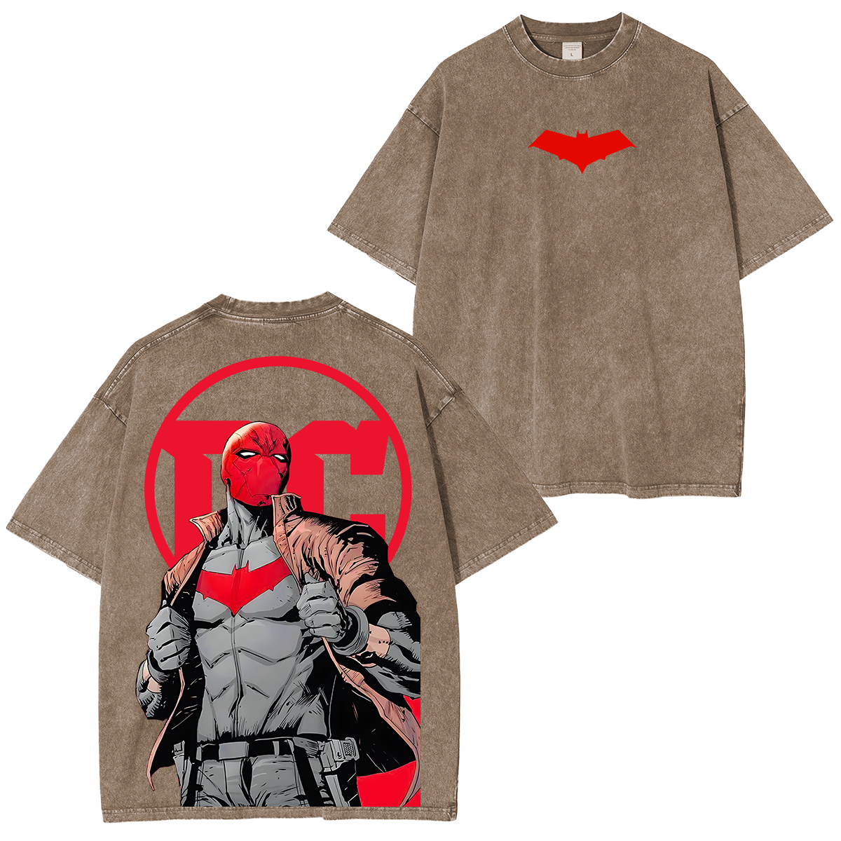 Red Hood Graphic Unisex Washed T-Shirt