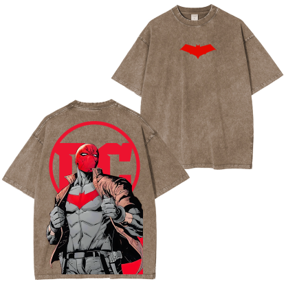 Red Hood Graphic Unisex Washed T-Shirt