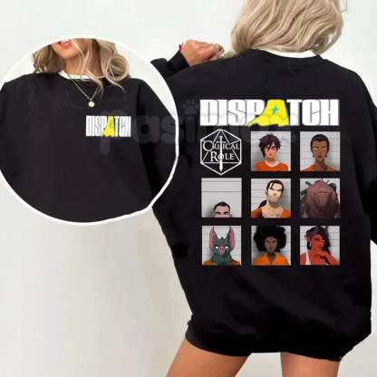 Dispatch Game Character Merch  Oversized Washed T-shirt/Crewneck/Hoodie
