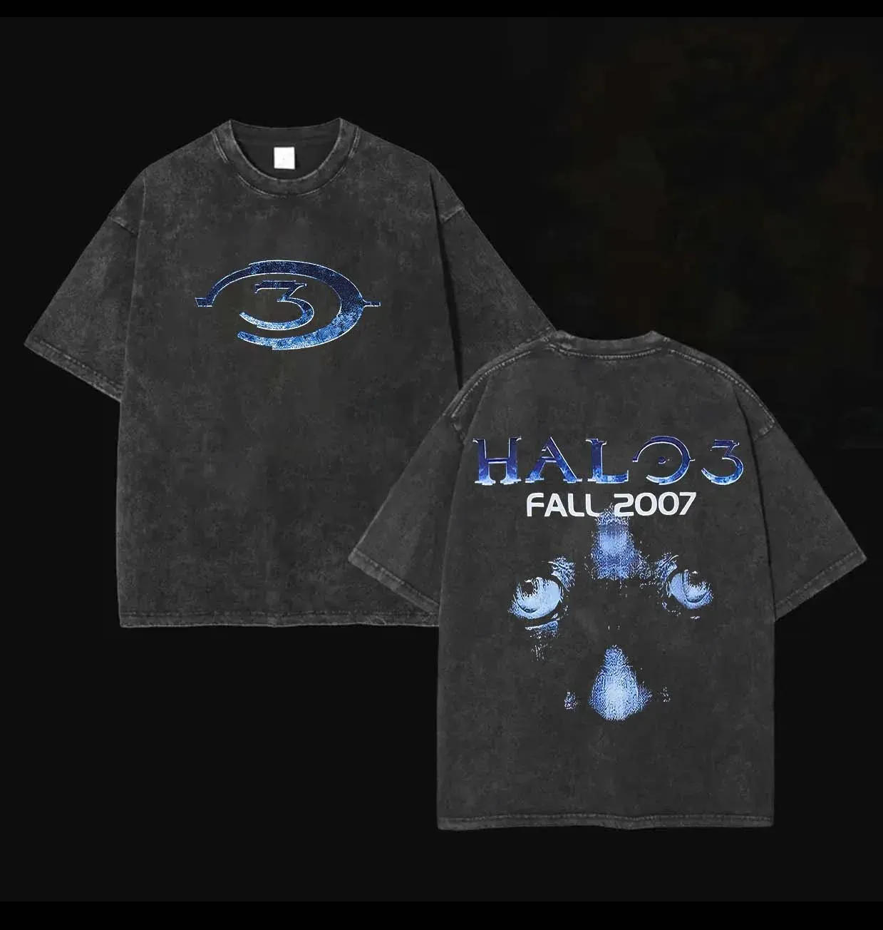 Halo 3 Fall 2007 Printed Unisex Washed T-Shirt