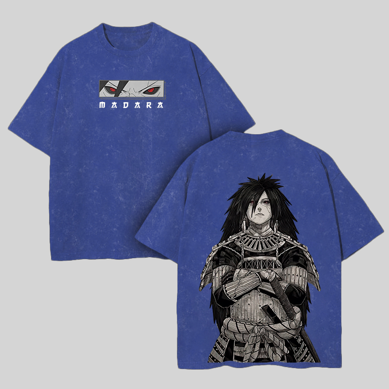 Uchiha Madara Printed Unisex Washed T-Shirt
