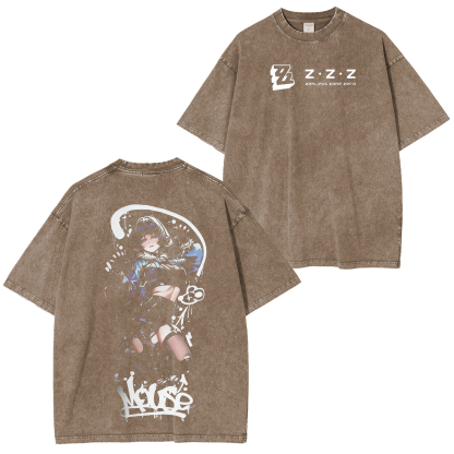 Zenless zone zero zzz Vintage Washed T-shirt/Crewneck/Hoodie