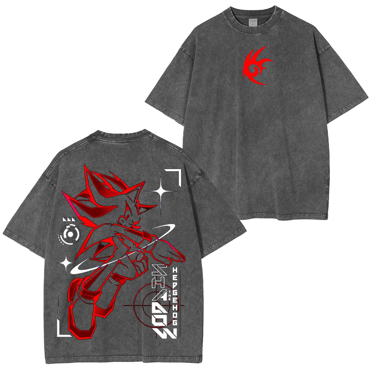 Shadow the Hedgehog Sonic the Hedgehog Oversized T-shirt/Crewneck/H