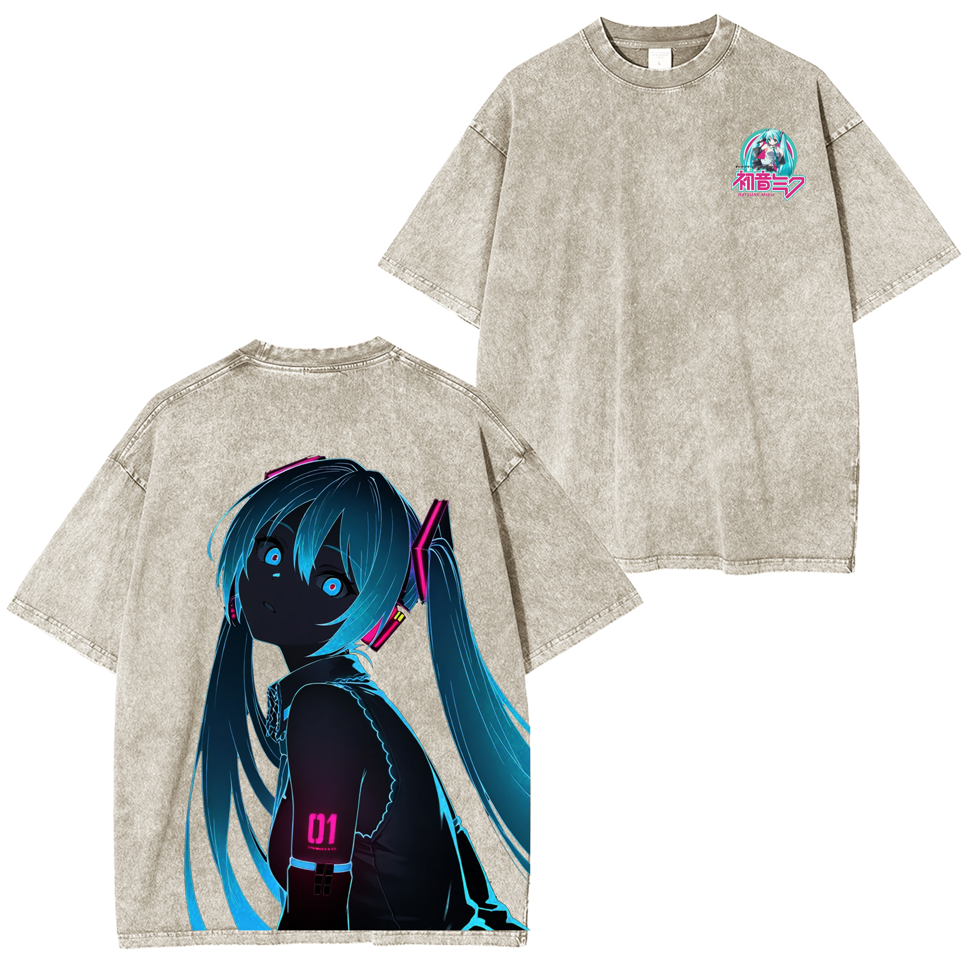 Hatsune Miku Vintage Style Oversize T-Shirt