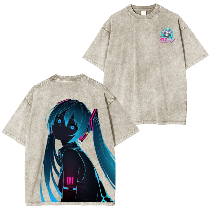 Hatsune Miku Vintage Style Oversize T-Shirt