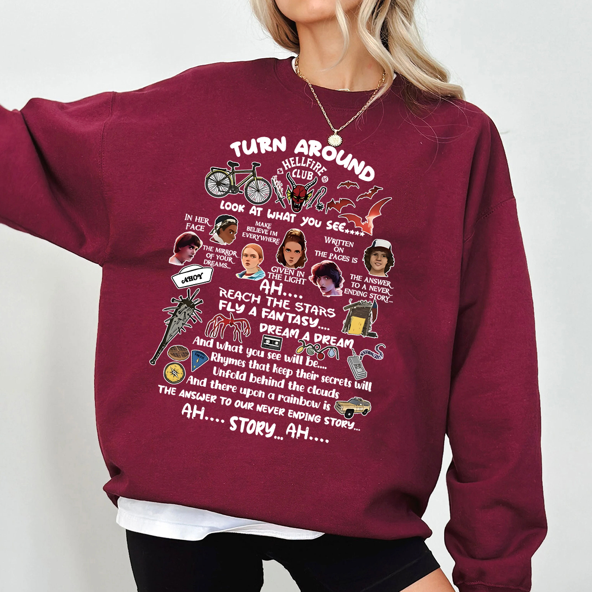 Never Ending Story Stranger Things Unisex Shirts/Crewneck/Hoodie