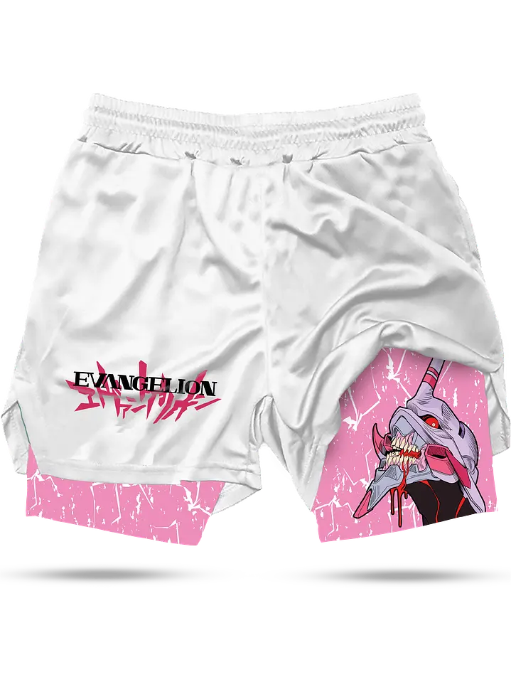 Neon Genesis Evangelion Printed Sports Gym Shorts