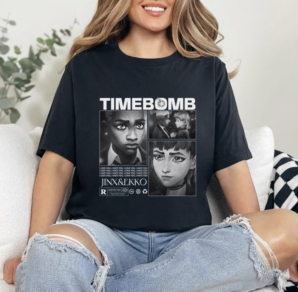 Arcane Jinx and Ekko T-shirt