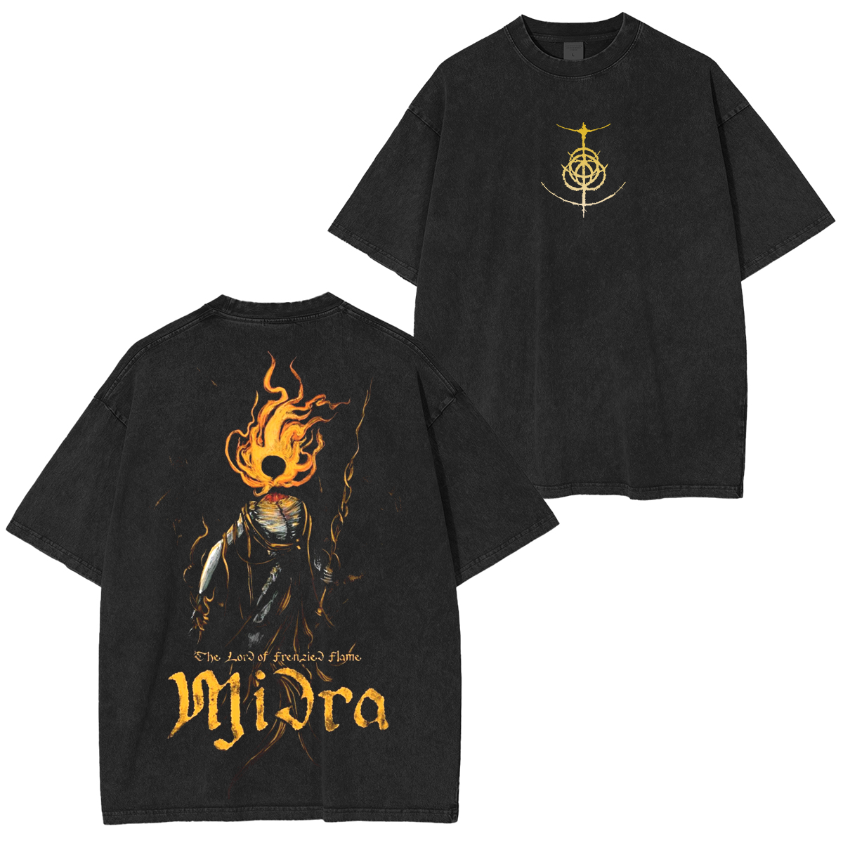 Midra Lord of the Frenzied Flame Unisex Washed T-Shirt