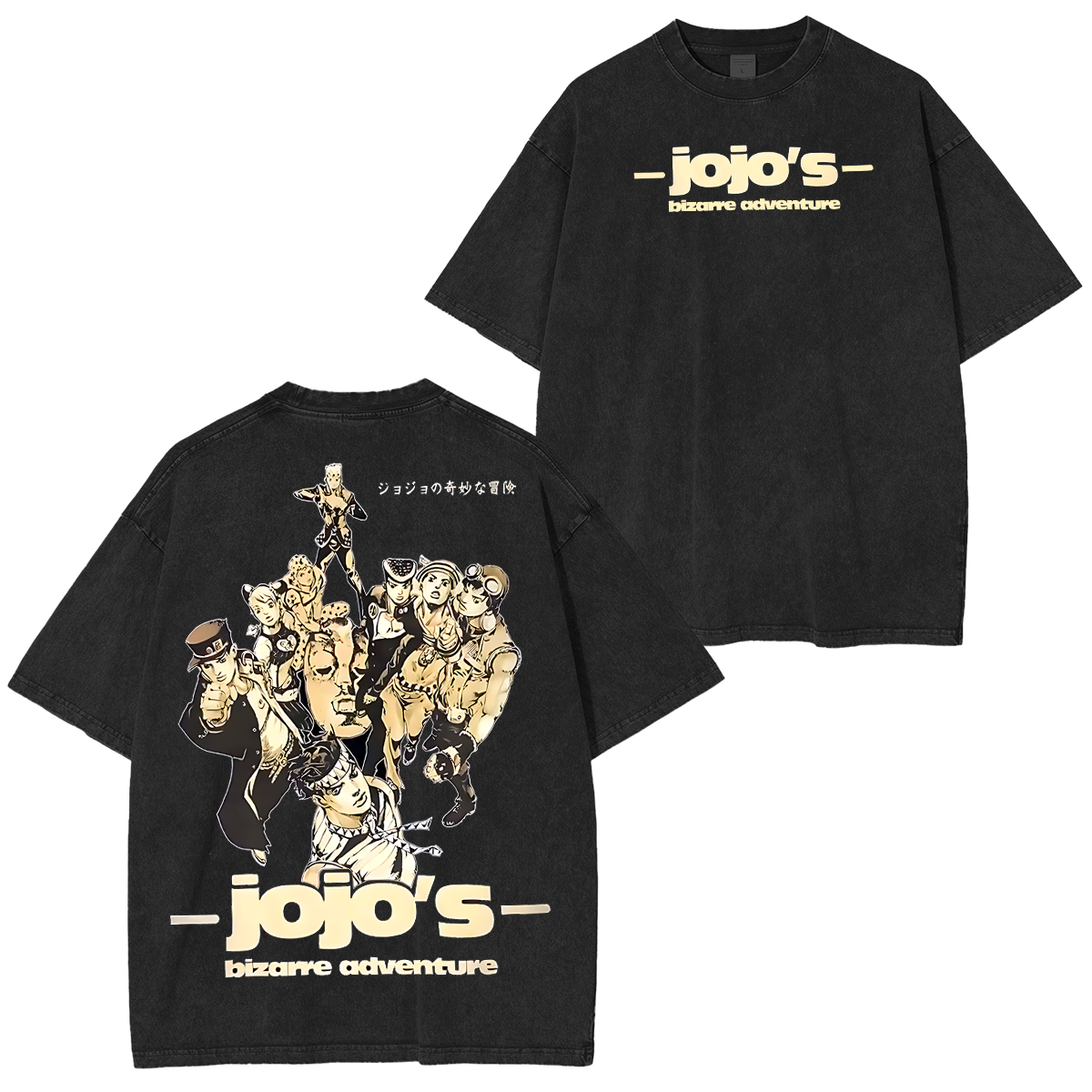 JoJos Bizarre Adventure Anime Unisex Washed T-Shirt