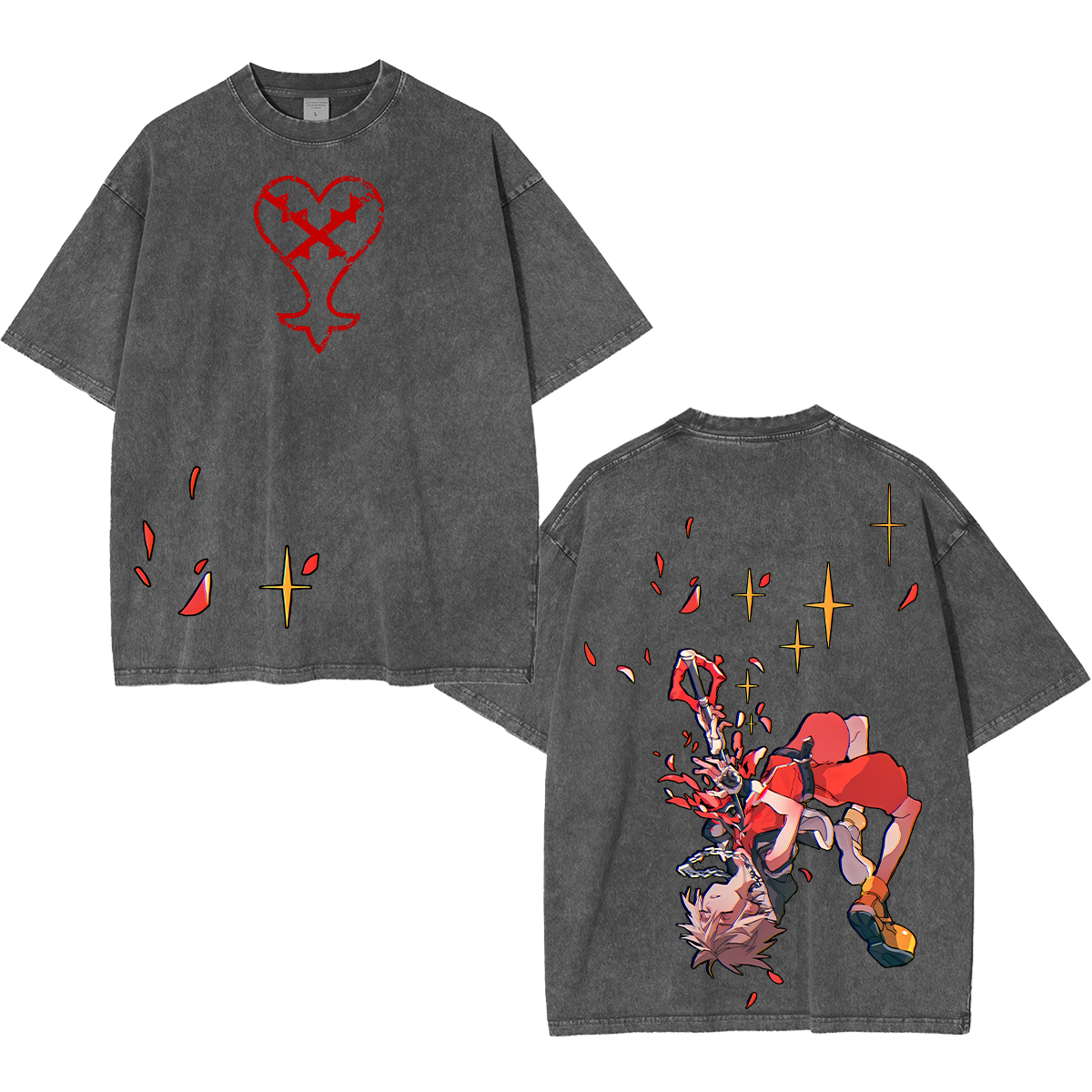 Kingdom Hearts Childhood Memories Unisex Washed T-Shirt