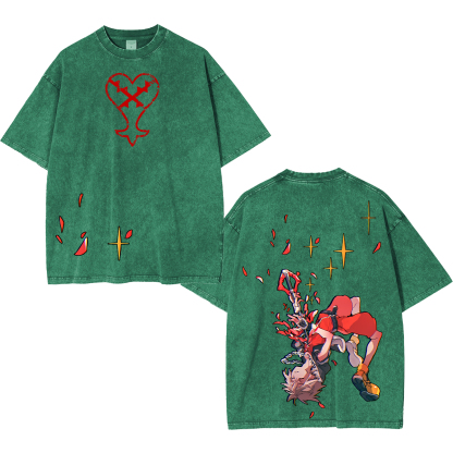 Kingdom Hearts Childhood Memories Unisex Washed T-Shirt