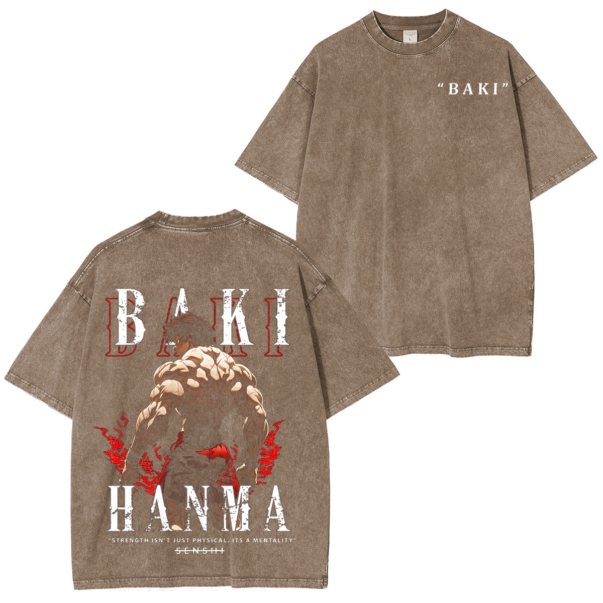 Baki Unleash your inner fighter Oversized Washing Tee