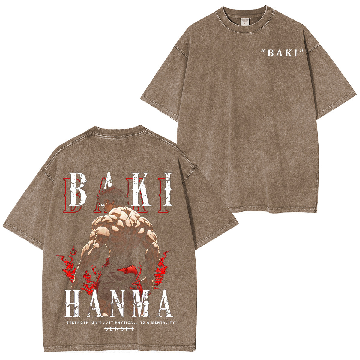 Baki Unleash your inner fighter Oversized Washing Tee