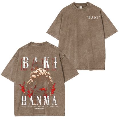 Baki Unleash your inner fighter Oversized Washing Tee