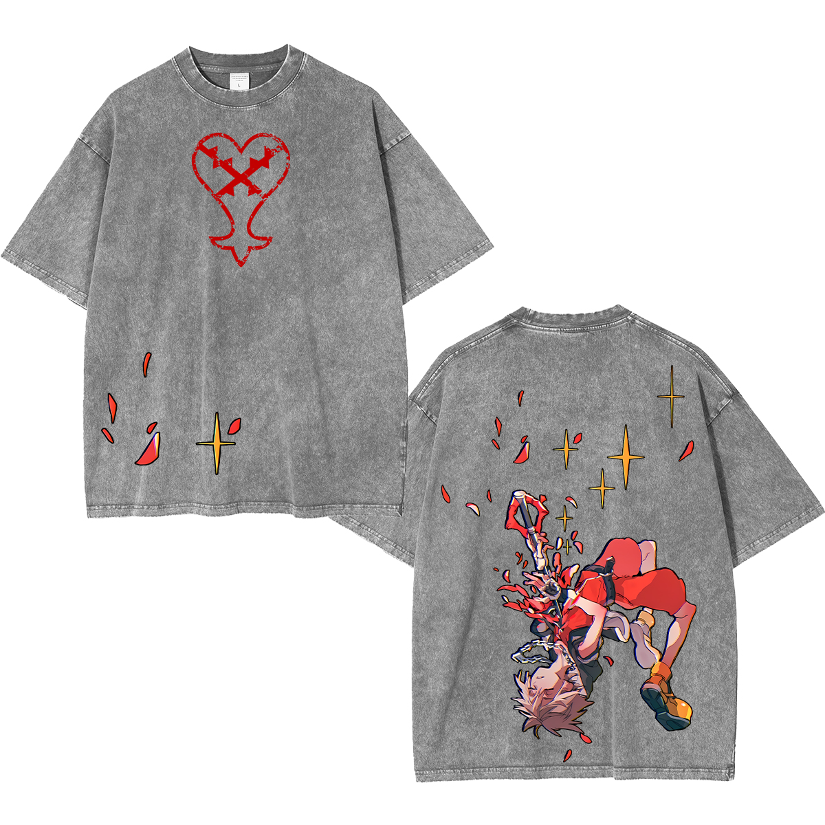 Kingdom Hearts Childhood Memories Unisex Washed T-Shirt