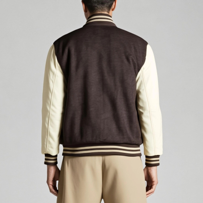 Hotline Miami Flight Brown Varsity Bomber Jacket